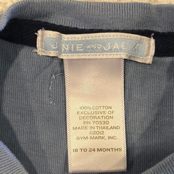 Janie and Jack Boys Nautical Graphic Tee - Blue: Size 18-24 Months - Picture 4 of 6